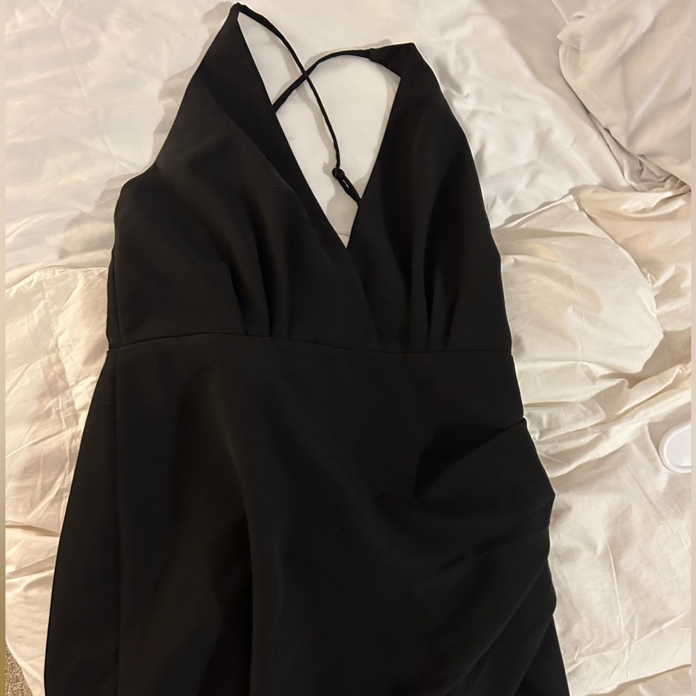 NBD black mini dress